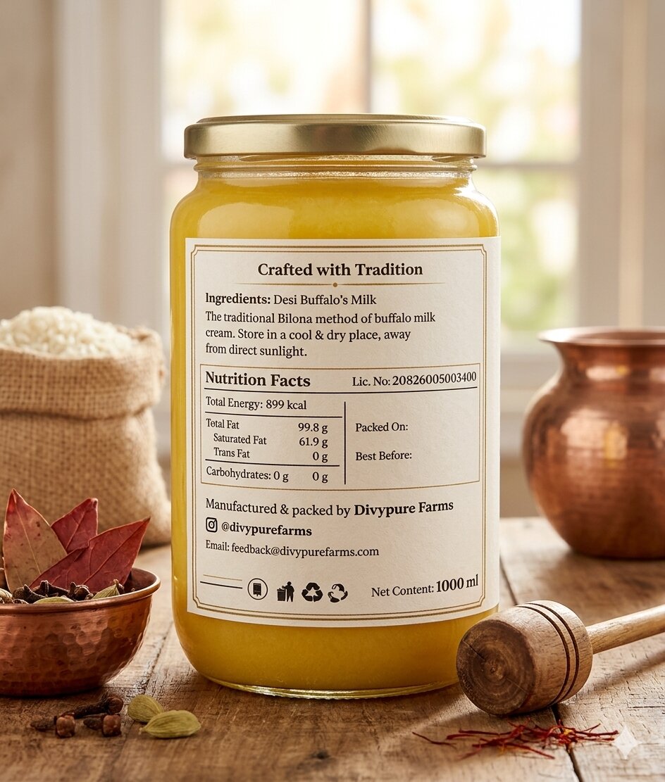 Desi buffalo ghee Nutrition