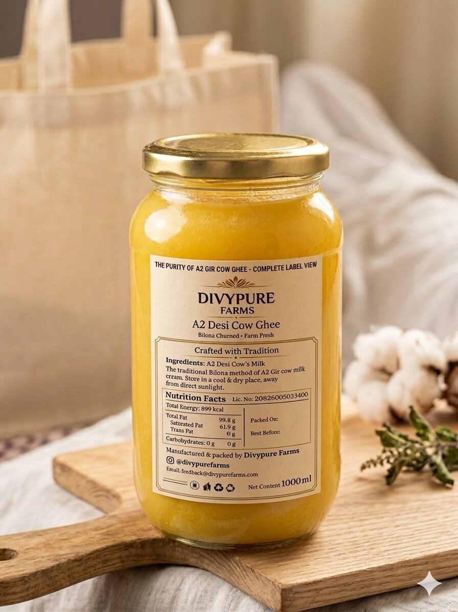 Bilona A2 Desi Cow Ghee Nutrition